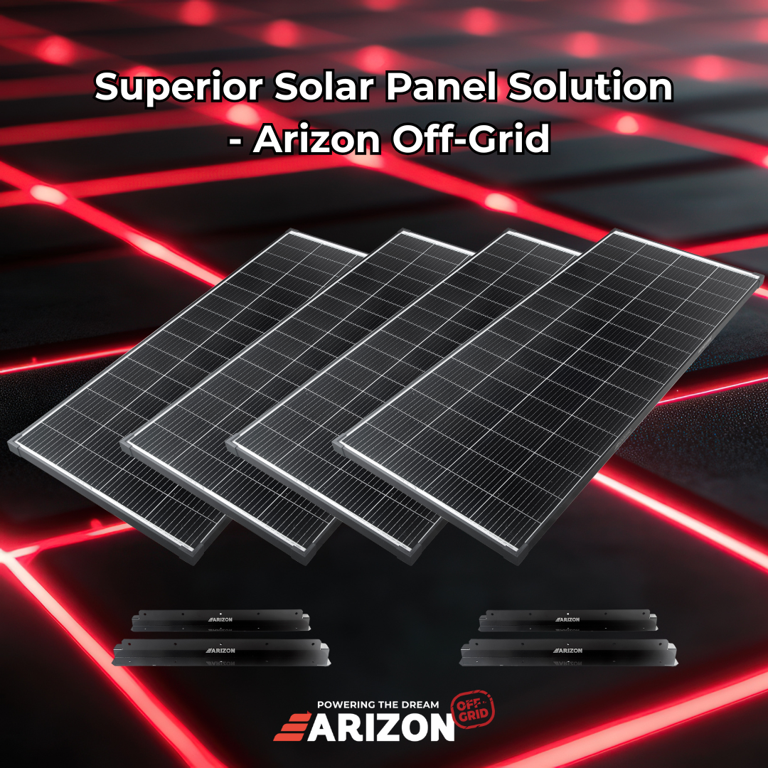 Arizon Solar Panel Mounting Bracket 570mm Black - ( set of 2 ) Weight: 0.6 KG Long: 57cm