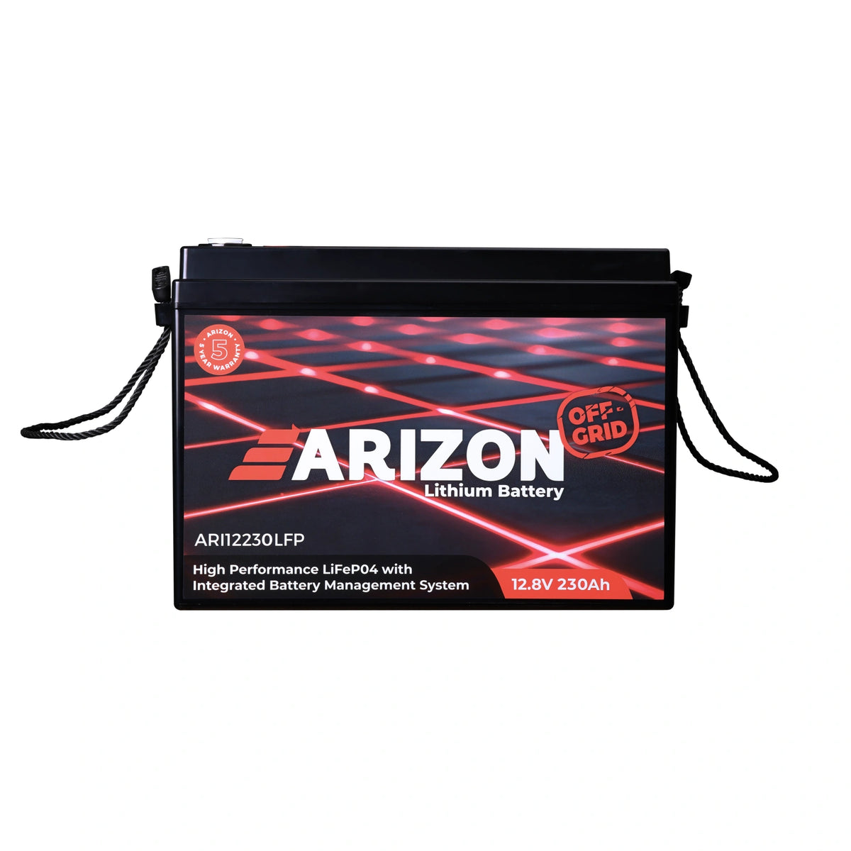 Arizon Off-Grid 230Ah 12V LiFePO4 Lithium Battery | Arizon