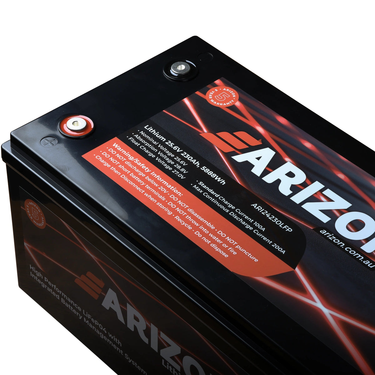 Arizon Off-Grid 230Ah 12V LiFePO4 Lithium Battery | Arizon