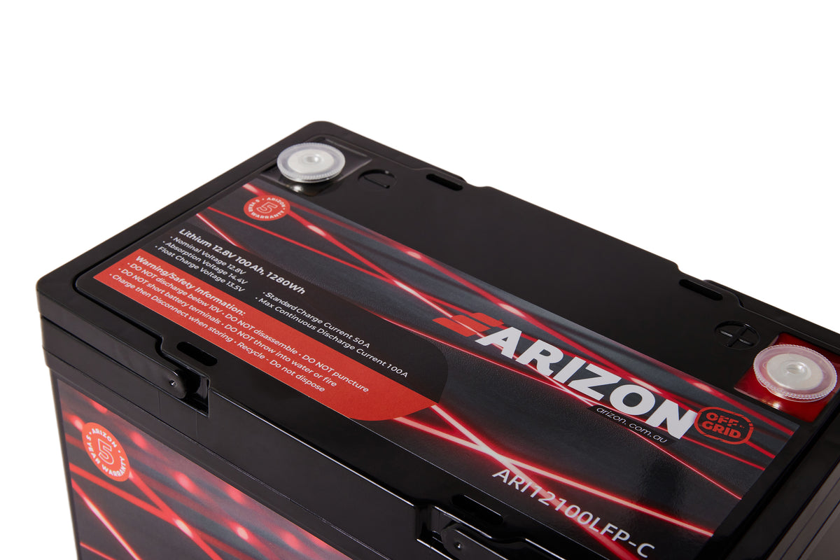 Arizon Off-Grid 12V 100Ah LiFePO4 Lithium Battery | Arizon