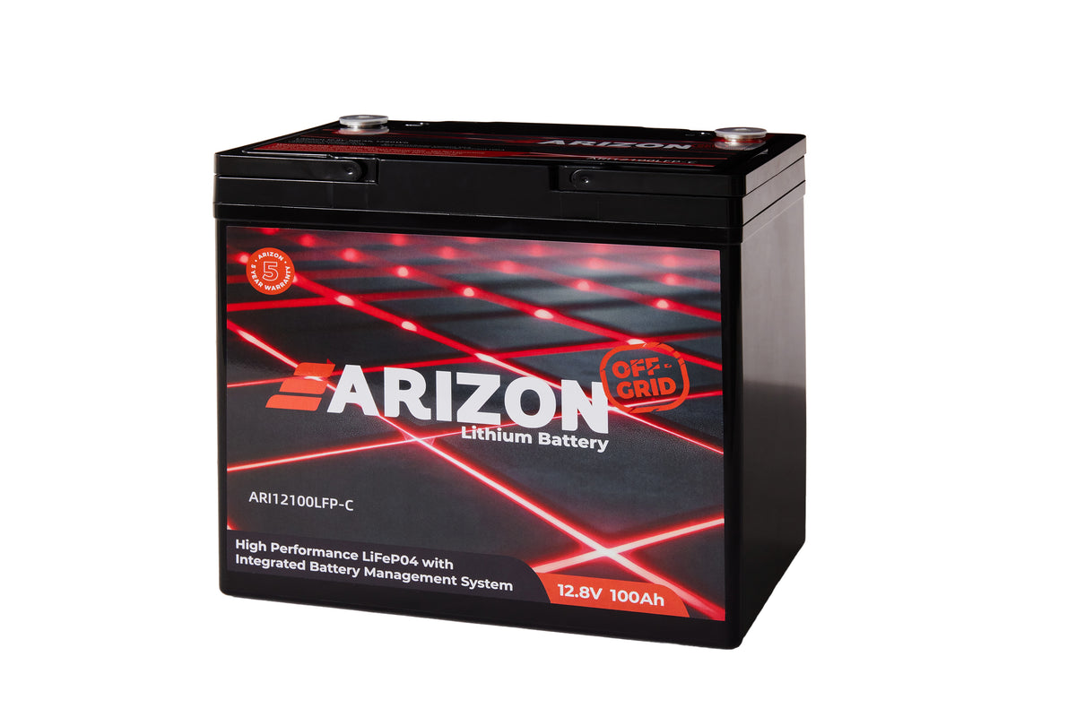 Arizon Off-Grid 12V 100Ah LiFePO4 Lithium Battery | Arizon Main image
