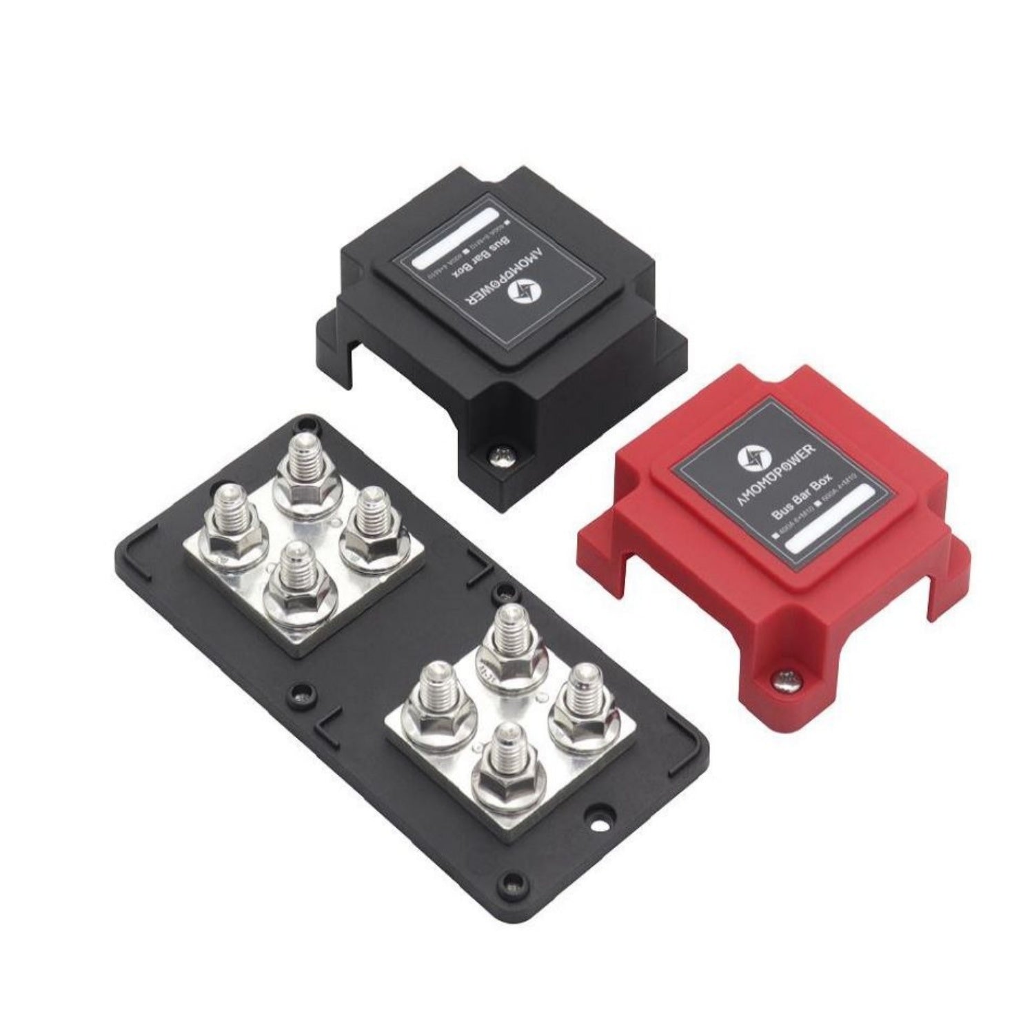 Busbar 8 Poles 400A M10 Terminals (4 Positive + 4 Negative) | Arizon Main image
