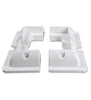 Corner Mounting Brackets White (Set of 4) | Arizon